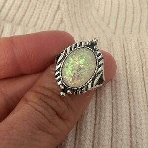 Silver antique style ring